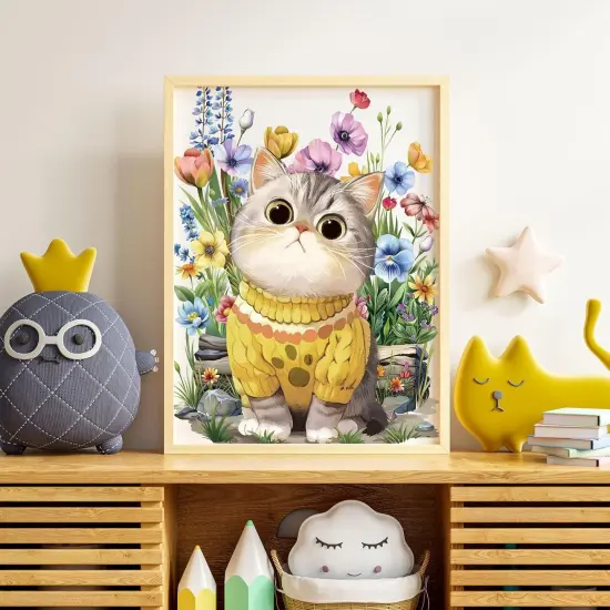 Large 12"x18" Decorative Cat Stickers and Decals {2}