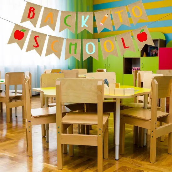 Back To School Burlap Banner {4}