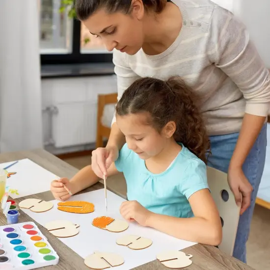 DIY Fall 3D Pumpkins Wood Crafts to Paint for Kids Adults {3}