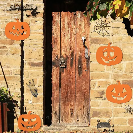 6 Pieces Halloween Unfinished Wooden Pumpkins {5}