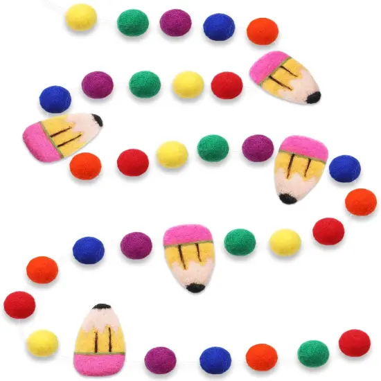 8.2FT Back to School Felt Pencil Garland {1}
