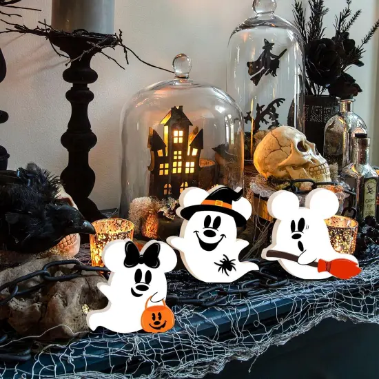 Halloween Mouse Shaped Cute Ghost Table Decor {4}