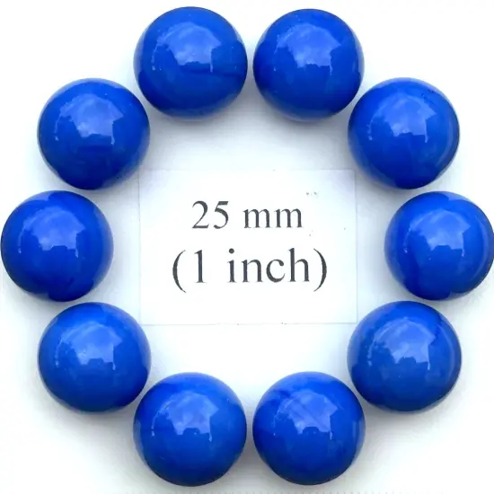 YOU CHOOSE COLOR Glass Marbles 25mm (1 inch) SHOOTER Taw Lot Blue {1}