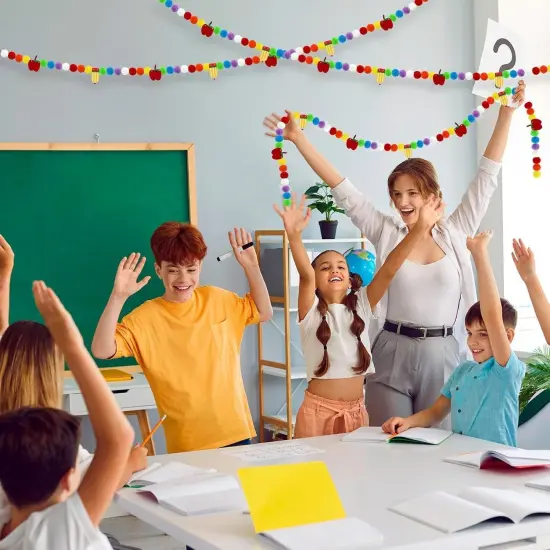 3 Pcs Back to School Felt Banner Pencil Apple Garland {5}