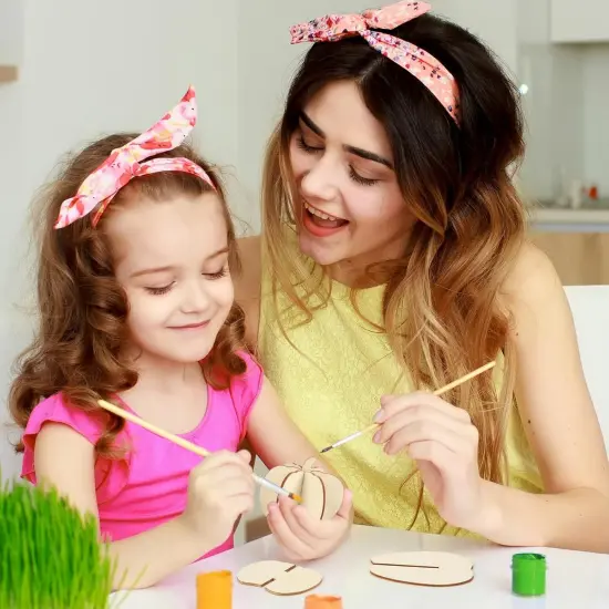 DIY 3D Pumpkin Fall Wood Crafts to Paint for Kids Adults {3}