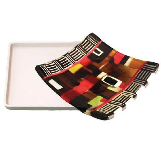 8.75&rdquo; x 8.75" x 1.25" Patty Gray Square Dam Glass Fusing Kiln Mold {1}