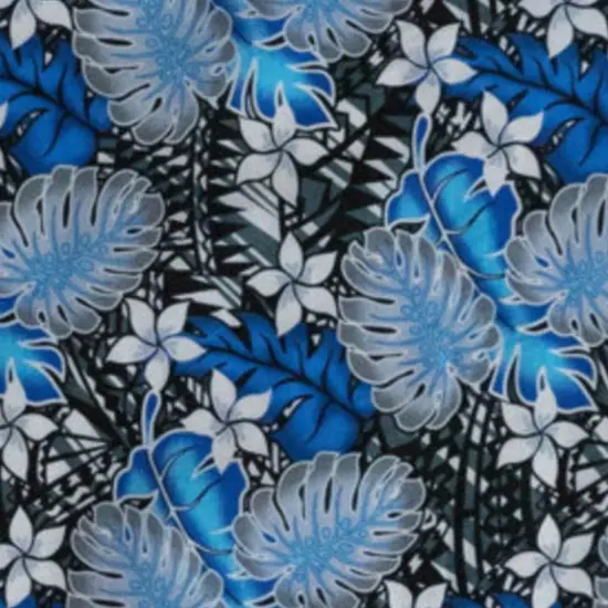 1 Yard Tiare Split Leaf Monstera Poly Cotton Fabric 44/45 Inches Wide Purple {5}