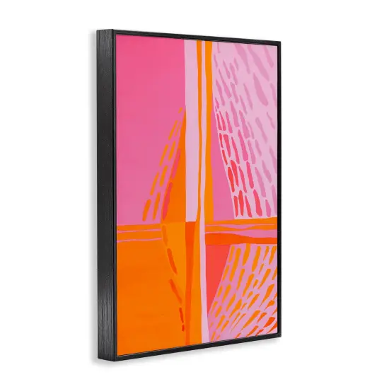Stupell Industries Centric Orange & Pink Framed Giclee Wall Art Design by Incado {3}