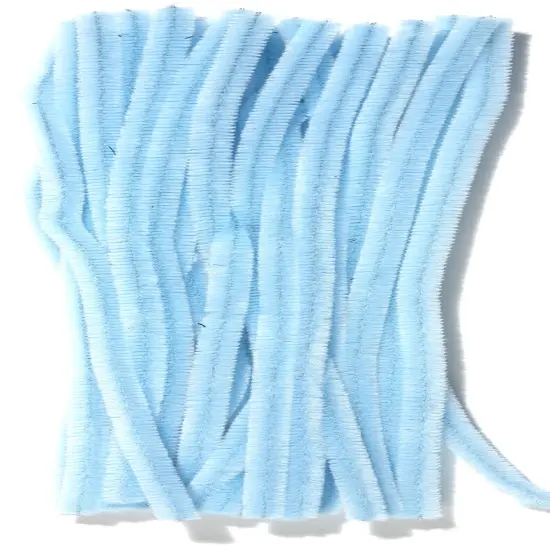 CousinDIY Chenille Stems 6mmx12" 25/Pkg-Light Blue {3}