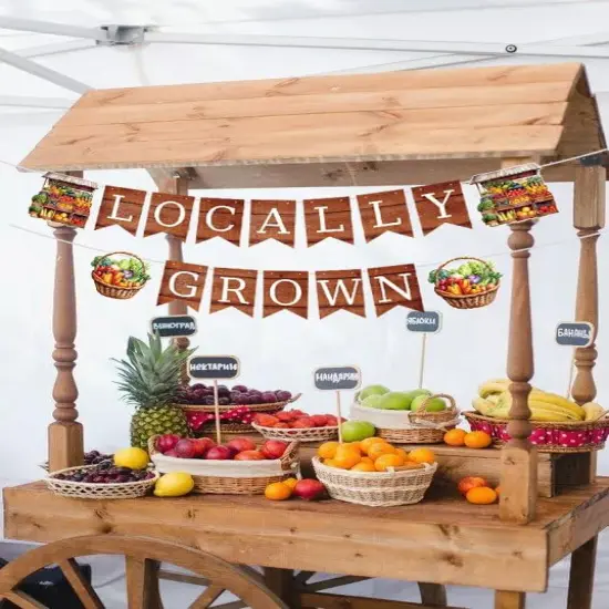 Baby Shower Decorations Locally Grown Pre-Strung Spring Fall Fruit {3}