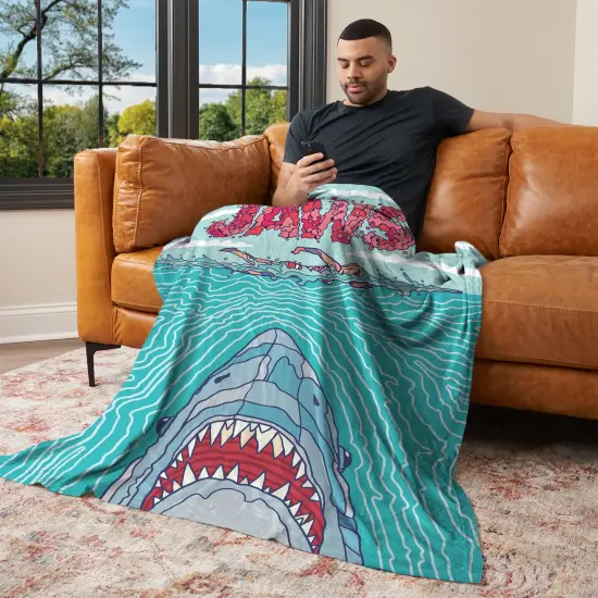 Universal Jaws Silk Touch Throw Blanket Squiggle Poster {3}