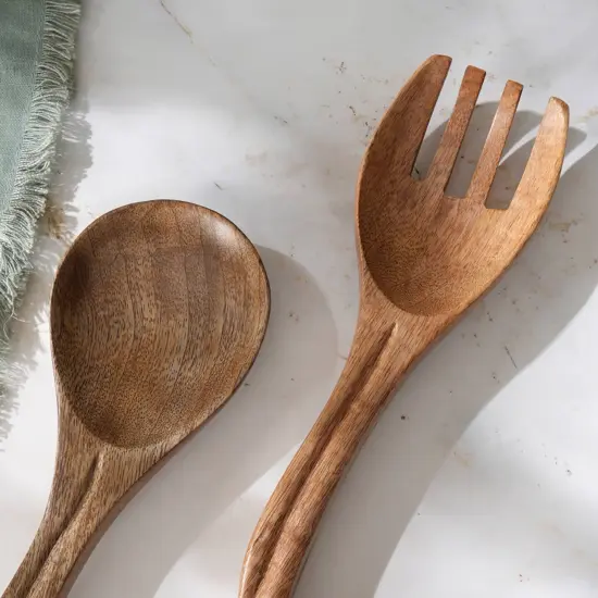 Wooden Cooking Utensil Set/Salad Servers-Set Of 2 {3}