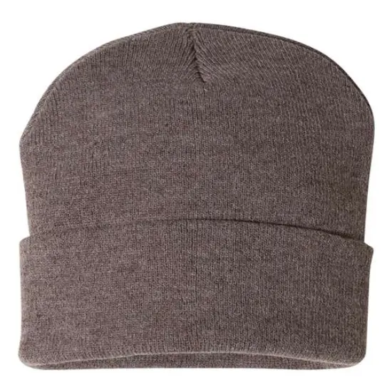 Sportsman&reg; Solid Cuffed Beanie Heather Brown {2}