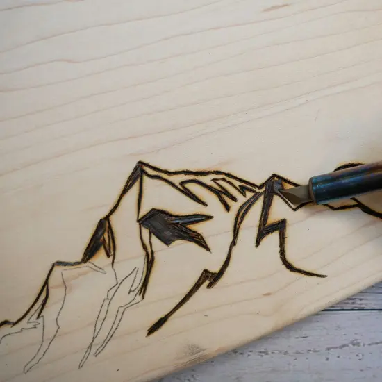 Wood Burned Cutting Board Kit {4}