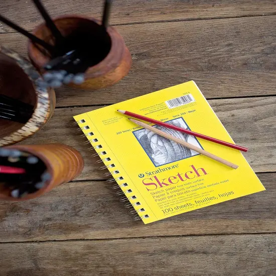 300 Series Sketch Pad, 5.5x8.5 inch, 100 Sheets, Side Wire - Artist Sketchbook for Drawing, Illustration, Art Class Students {2}