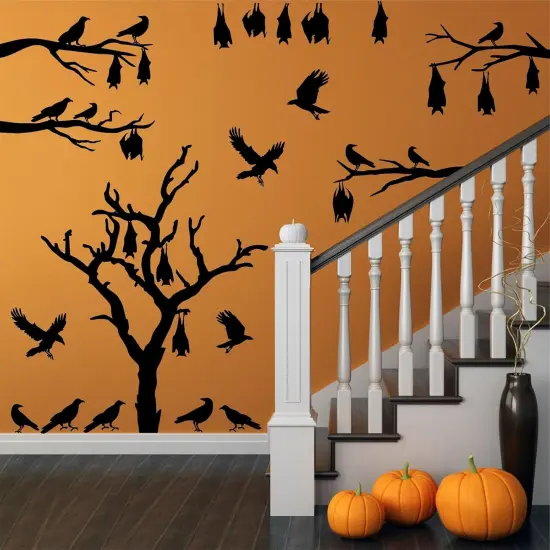 Large Halloween Window Stickers {4}