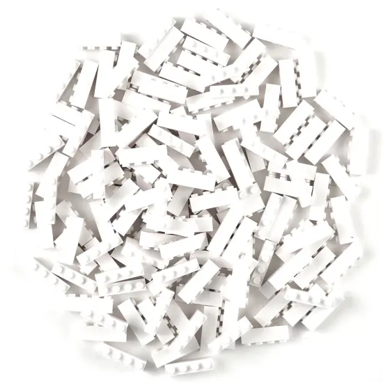 Strictly Briks Bricks Starter Kit, White, 144 Pieces, 1x4 Inches, Building Creative Play Set for Ages 3-14, 100% Compatible with All Major Brick Brands {1}