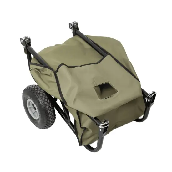 Lehman's Foldable Wheelbarrow Firewood Cart, Sturdy Wheel Barrow for Yard Cleanup Log Transport and Outdoor Tasks, Collapsible For Easy Storage {3}