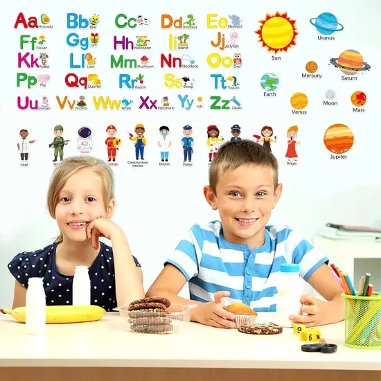 Alphabet Wall Decals for Kids Room {5}