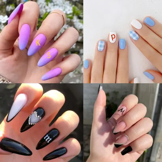 8 Sheets Alphabet Nail Stickers 3D {5}