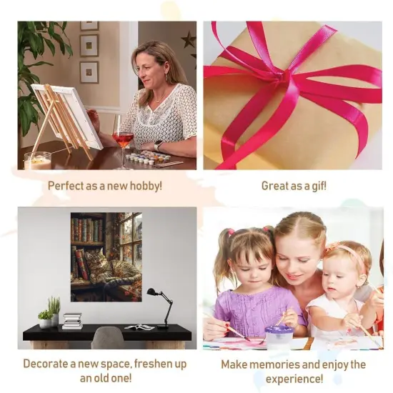 Sleeping Cat Paint by Numbers Kit {4}