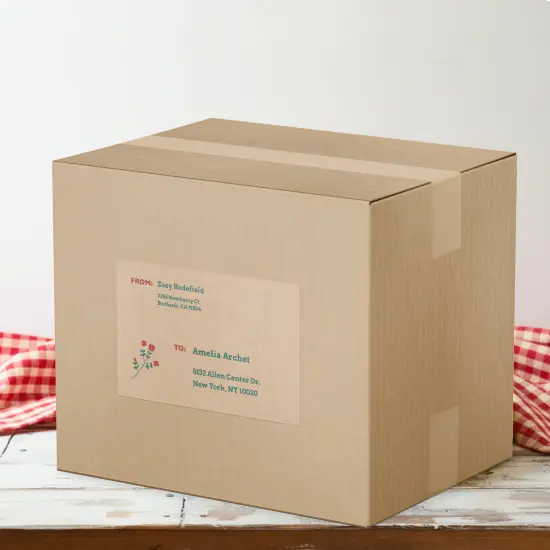 Avery Kraft Brown Rectangle Labels, 5.5" x 8.5" {3}