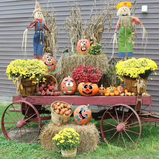 Halloween Pumpkin Decorating Stickers Kit {3}