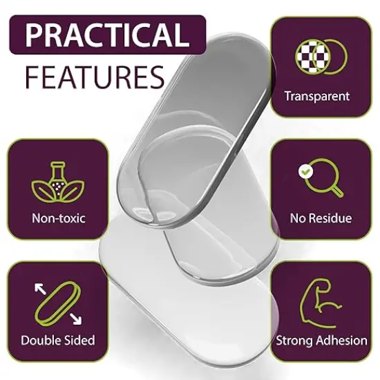 Large Clear Gel Dots Double Sided 500PCs - Self Adhesive Glue Sticky Dots Removable - Clear Gel Sticky Tack for Collectibles, Arts and Crafts, ​​Figurines Home Decor - Double Sided Tape Dots {3}