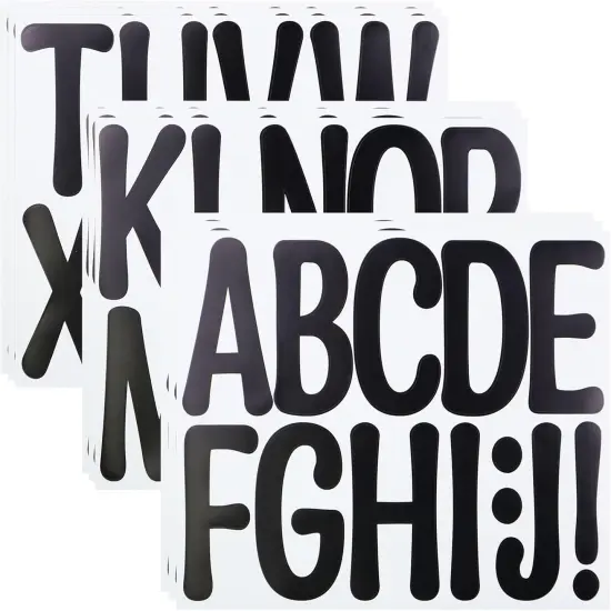 4 Inch Vinyl Alphabet Sticker {1}