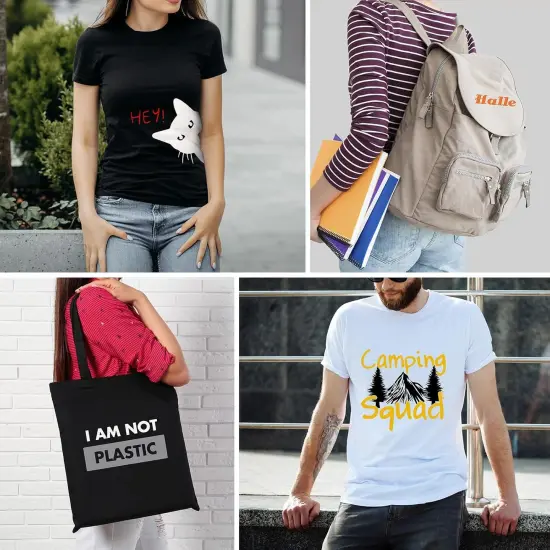 HTV Heat Transfer Vinyl Bundle 37Pack 12" x 10" Vinyl Sheets-20 Assorted Colors {5}