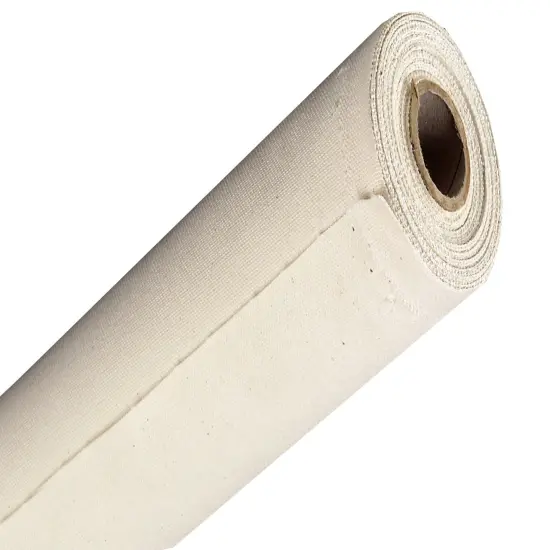 Creative Mark Spectrum Universal Unstretched Cotton Canvas Roll - 52" x 6 Yards 8 oz(9.6 oz Primed) Double Primed, Rich White Acid-Free Acrylic Priming, Canvas Rolls for Painting {4}
