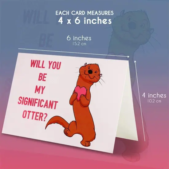 Bright Creations 48 Pack Animal Pun Valentines Day Cards with Envelopes, 4x6 Funny Valentine Cards for Love Notes, 6 Cute Designs for Special Occasions Multicolor {5}