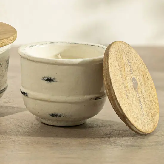 Lavender Vanilla Terracotta Jar Wax Candle (1 Wick) {1}