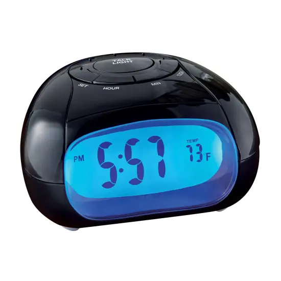 Collections Etc Unique Talking Clock with Easy-to-Read LCD Screen {2}