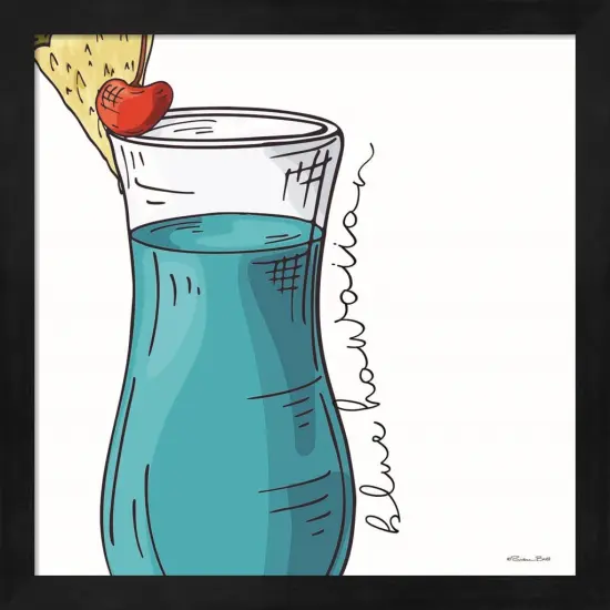 Blue Hawaiian by Susan Ball 13" x 13" Framed Wall Art {1}