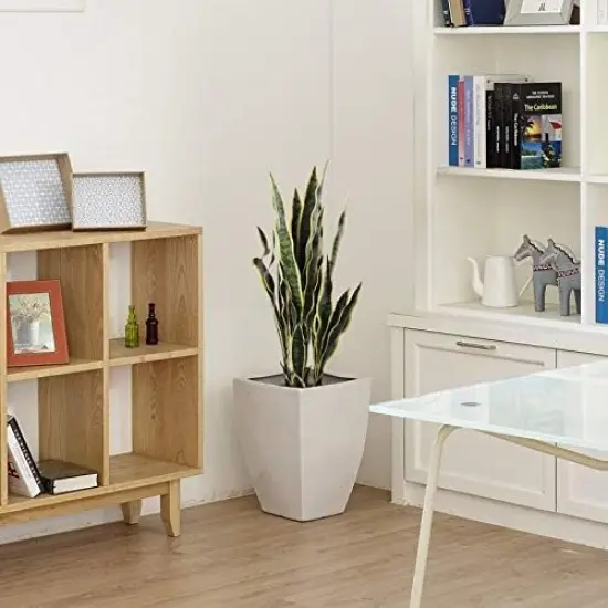 36" Real Touch Silk Snake Plant in Black Pot - Add a Touch of Nature to Your Home, Floral Home by Artificial Flowers {2}