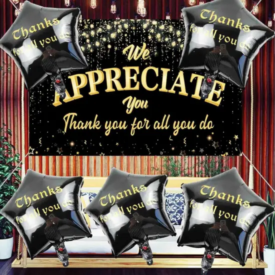 Thanks for All You Do Helium Mylar Foil Balloons, 10pcs Thank You Hanging Balloons for Wedding Congrats Grad National Nurses Day {5}