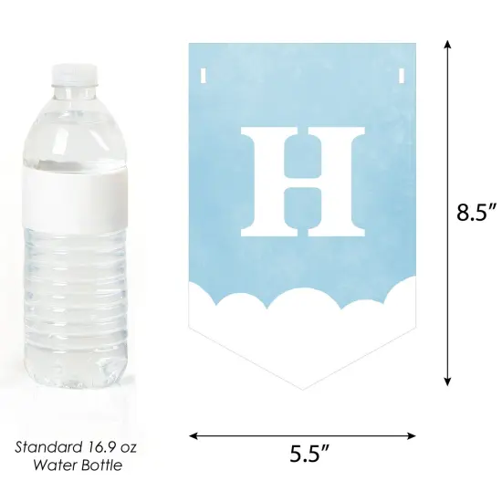 Big Dot of Happiness Here Comes The Son Banner, Boy Boho Baby Shower Bunting Wall Garland, Retro Sunshine Party Decorations {4}