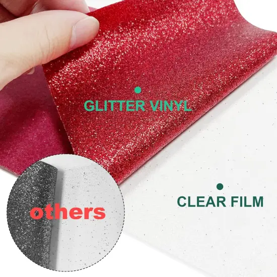 Glitter HTV Heat Transfer Vinyl Bundle - 12 Pack 12 "X10 Glitter Iron {4}