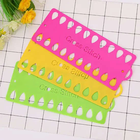12 Pack Embroidery Floss Organizer,Cross Stitch Supplies Needlework Thread Holder Storage Tool 20 Positions Sewing Tools for Thread Craft DIY Sewing Storage (Mixcolor) {4}