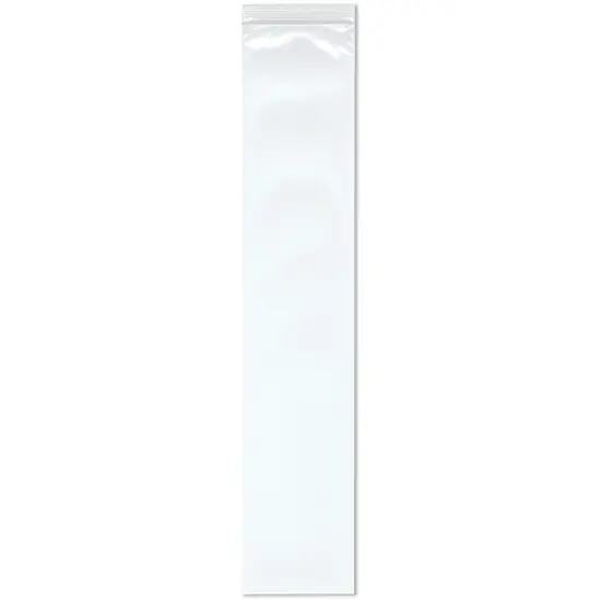 Plymor 4" x 20" (Pack of 100), 4 Mil Heavy Duty Zipper Reclosable Plastic Bags {1}