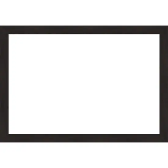 Furniture Espresso Narrow Framed Dry Erase Magnetic Board {7}