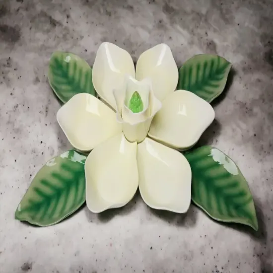 Ceramic Magnolia Petal Dish 11 Pieces Set, Home D&eacute;cor, Gift for Her, Gift for Mom, Spring D&eacute;cor, Party D&eacute;cor, Wedding Decor {2}