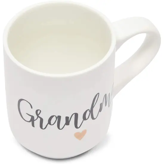 2 Piece Grandma and Grandpa Mugs Set for Coffee, Tea, Grandparent Announcement Gifts (15 oz) White {7}