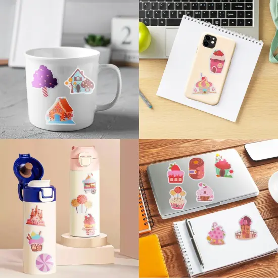 100 Pack Candyland Stickers, Candy Land Party Favors, Birthday Decorations {5}