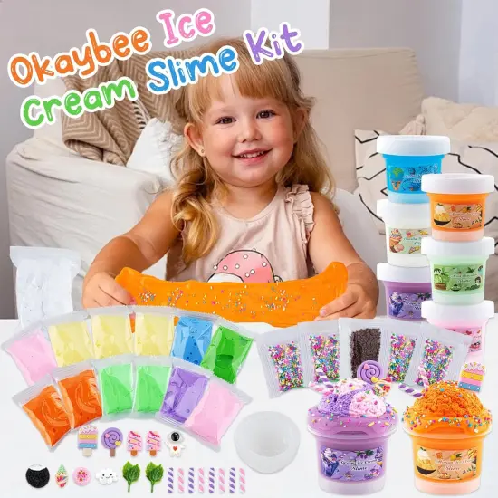 Ice Cream Slime Kit for Girls Ages 8-12 {2}