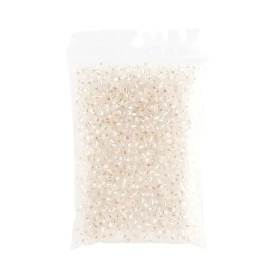 John Bead 6/0 Silver Lined Czech Glass Seed Beads, 100g Crystal Rainbow {4}