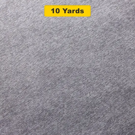 Double Moss Heather Poly Spandex Silver {1}