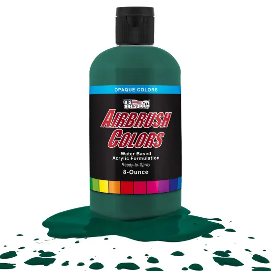 Phthalo Green, Opaque Acrylic Airbrush Paint, 8 oz. {1}