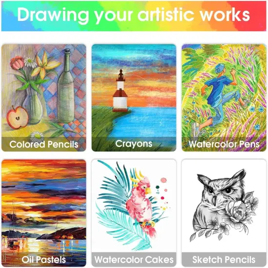 2 Pack Art Kit, Drawing Painting Art Supplies for Kids Girls Boys Teens {3}